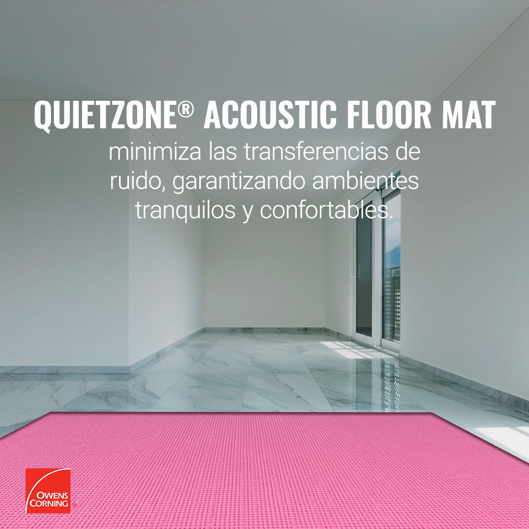 Rollo/Tapete aislante Acústico para Pisos (9.5mm x 1.22m x 10m)