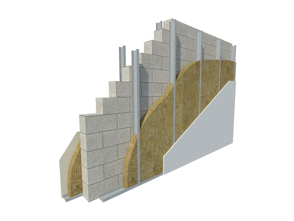 Paquete de 12 Paneles de Absorción Termo Acústicos Lana de Roca Mineral suave