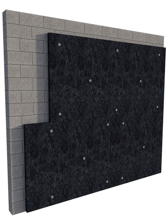 Paquete de 10 Paneles de Absorción Acústico de Lana de Roca Mineral Rígido