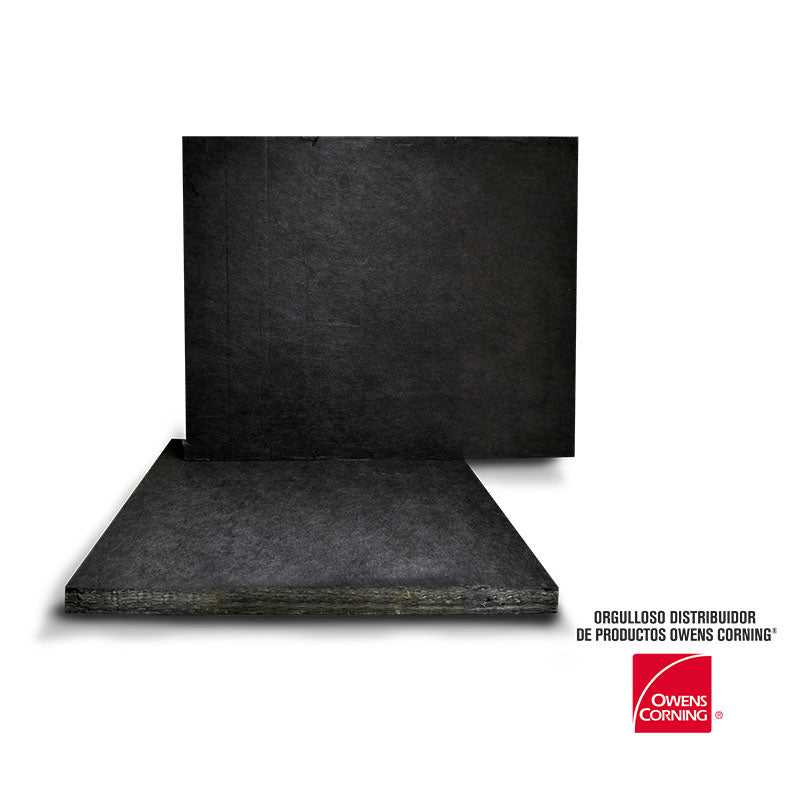 Paquete de 10 Paneles de Absorción Acústico de Lana de Roca Mineral Rígido