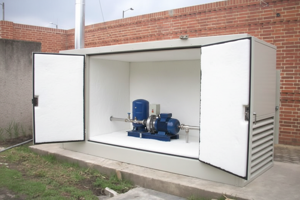 Cabina con Panel de Absorción Grueso