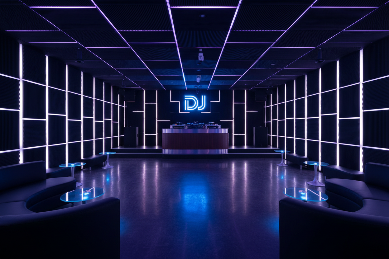 Club con Paneles Acústicos