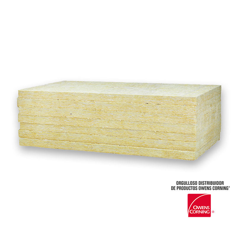 Paquete de 12 Paneles de Absorción Termo Acústicos Lana de Roca Mineral suave